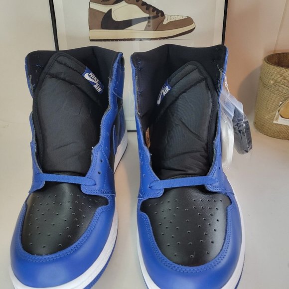 Air Jordan 1 Retro OG High Dark Marina Blue Sneaker 555088 404 Men\'s Size 16